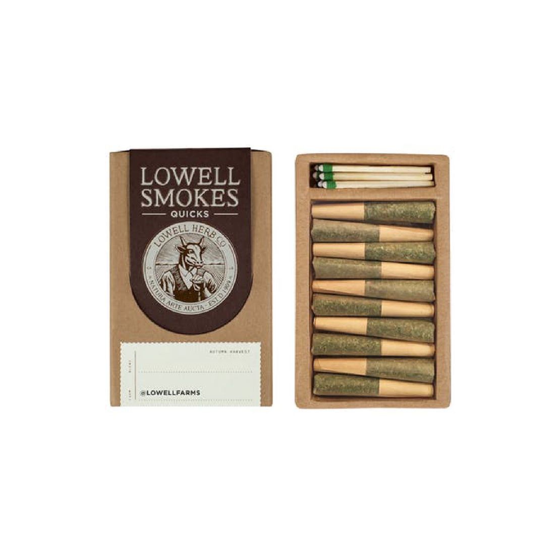 Lowell Quicks Preroll 10PK Bedtime Indica 3.5g