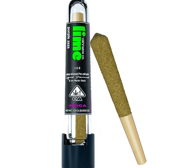 Diamond & Hash Infused (Single Pre Roll) | Purple Zaza