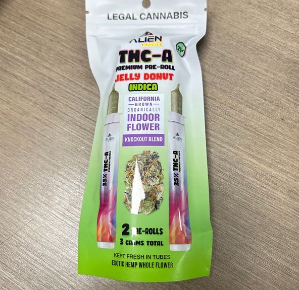 Alen Exotics THCA 2pk Pre-Roll - Jelly Donut