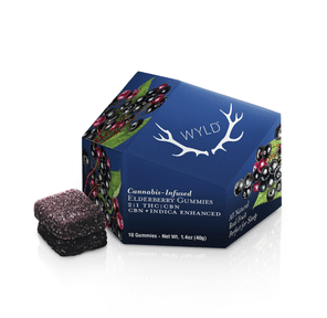 Elderberry 2:1 CBN + Indica Enhanced Gummies 100mg: 50mg 40.00 g