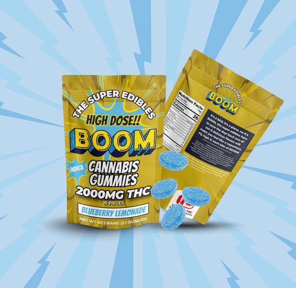 BOOM BLUEBERRY LEMONADE GUMMIES 2000MG