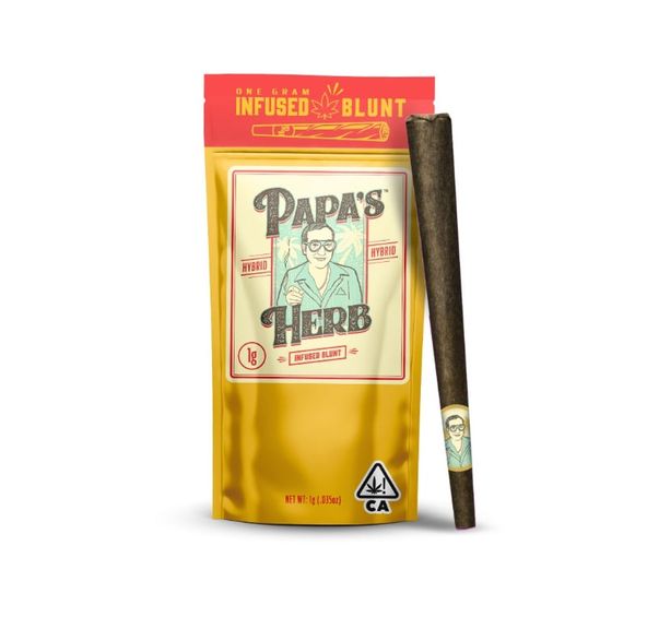 Papa's Herb - Blueberry Zlushie Infused Blunt 1g