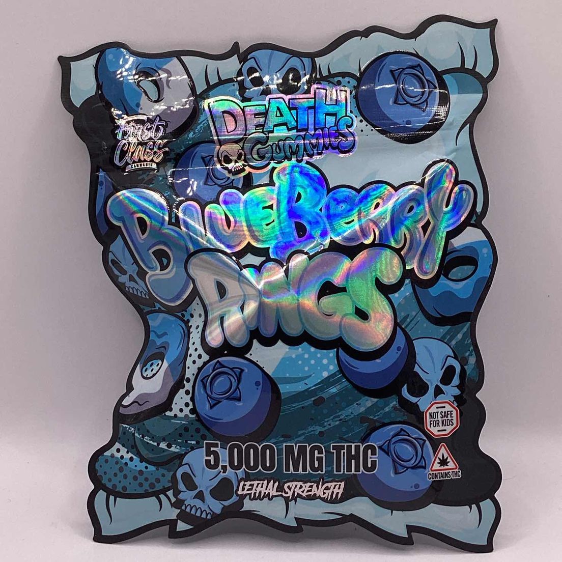 Death Gummies - Edibles - Blueberry Rings - 5000MG