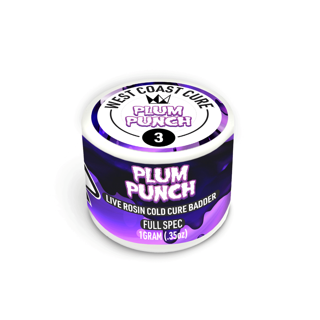 Plum Punch - 1g Live Rosin Cold Cure Badder - T3