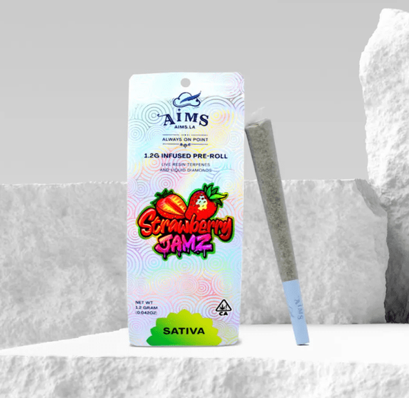 Aims Infused Pre-roll Strawberry Jamz 1.2g