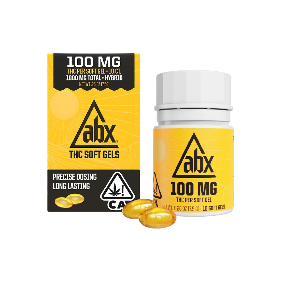ABX Soft Gel 10ct THC 1000mg