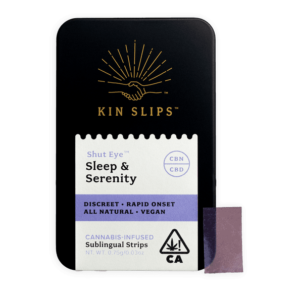 Kin Slips Sublingual Strips Shut Eye 1:1 Single (CBN 5mg/CBD 5mg ea)