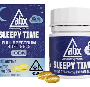 ABX - 25mg Sleepy Time Solventless + CBN Soft Gels - 30ct