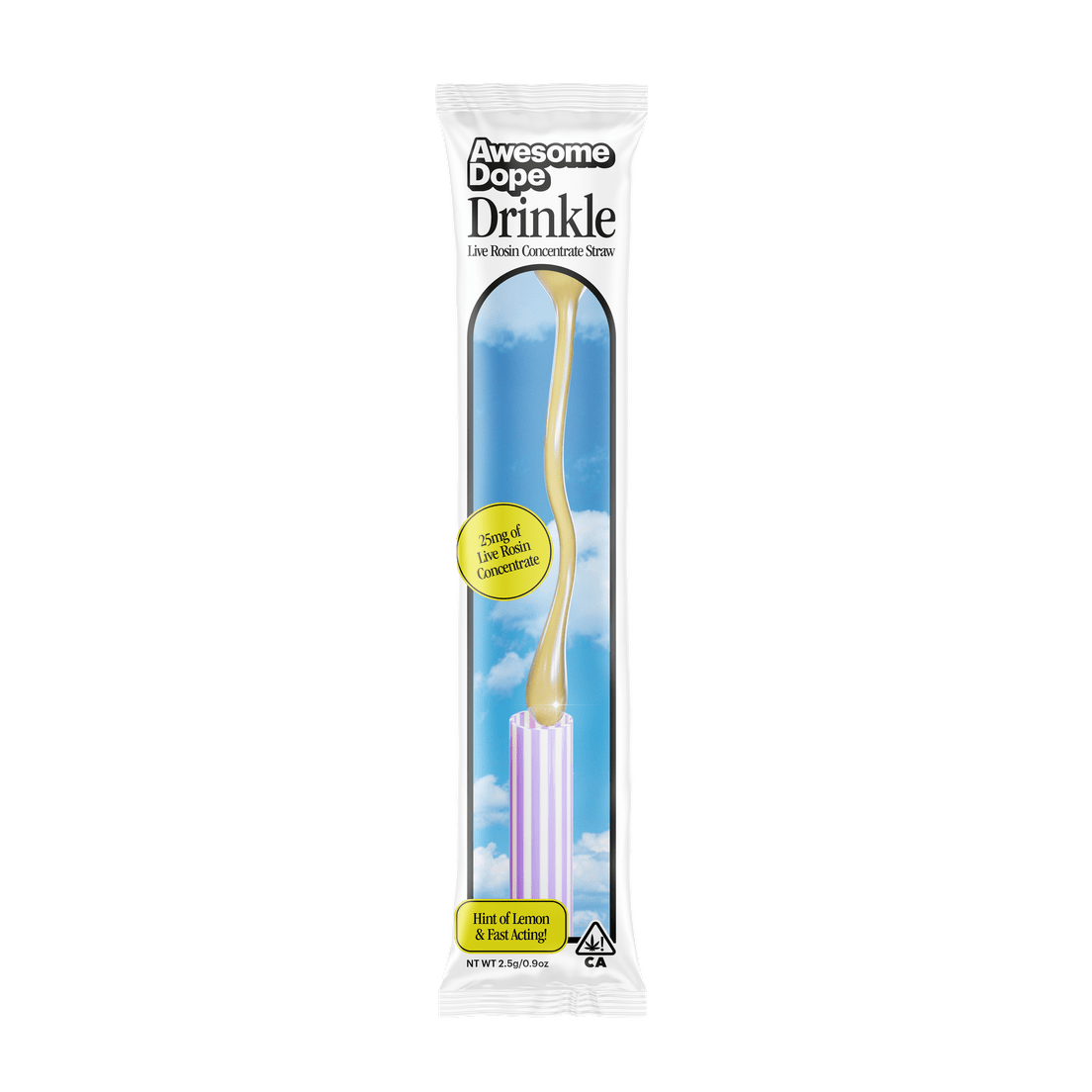 Awesome Dope - Blue Dream x Apple Tart - Live Rosin Straw Drinkle - 100mg