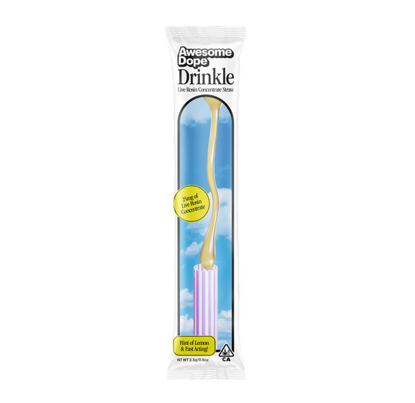Awesome Dope - Blue Dream x Apple Tart - Live Rosin Straw Drinkle - 100mg