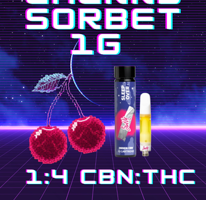 Cart: Cherry Sorbet 1:4 CBN:THC - Sleepover Savvy - 1G