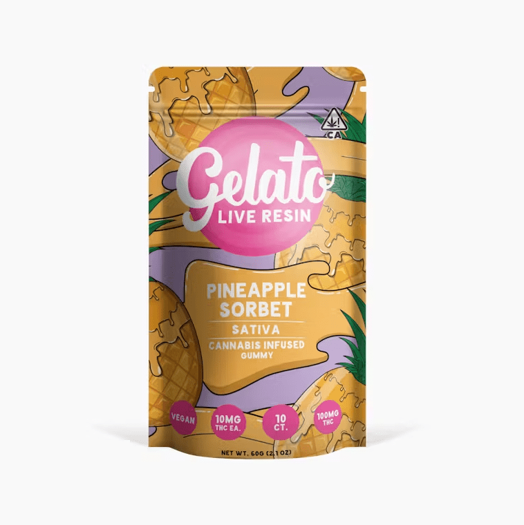 Gelato Gummies Pineapple Sorbet 100mg