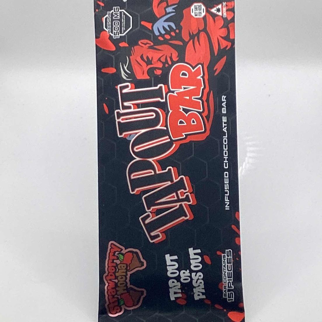 Tap Out Bar - Edibles - Strawberry Mocha - 1500mg at Goodies | Sweede