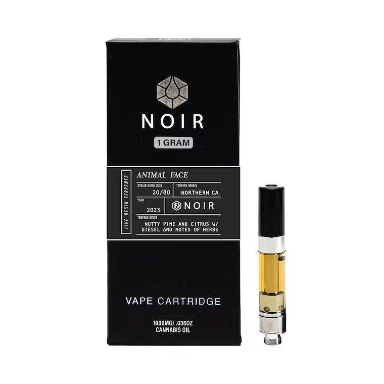 NOIR Animal Face 1000mg Vape Cartridge (Live Resin)