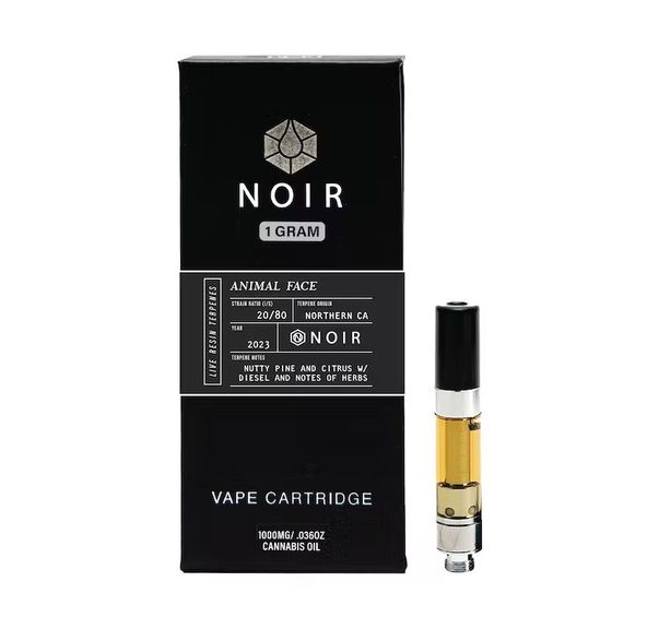 NOIR Animal Face 1000mg Vape Cartridge (Live Resin)