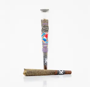 1 x 1g Shatter Infused Indica Blunt Rocket Pop by KushKraft