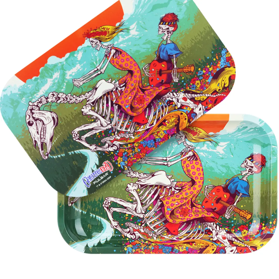 AFG Distribution- Dead Horse- Grateful Dead- Pulsar- Metal Rolling Tray- Magnetic Lid- 11 x 7