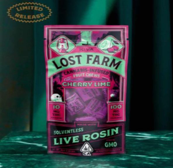 [Lost Farm] Live Rosin Chews - 100mg - Cherry Lime x GMO (I/H)