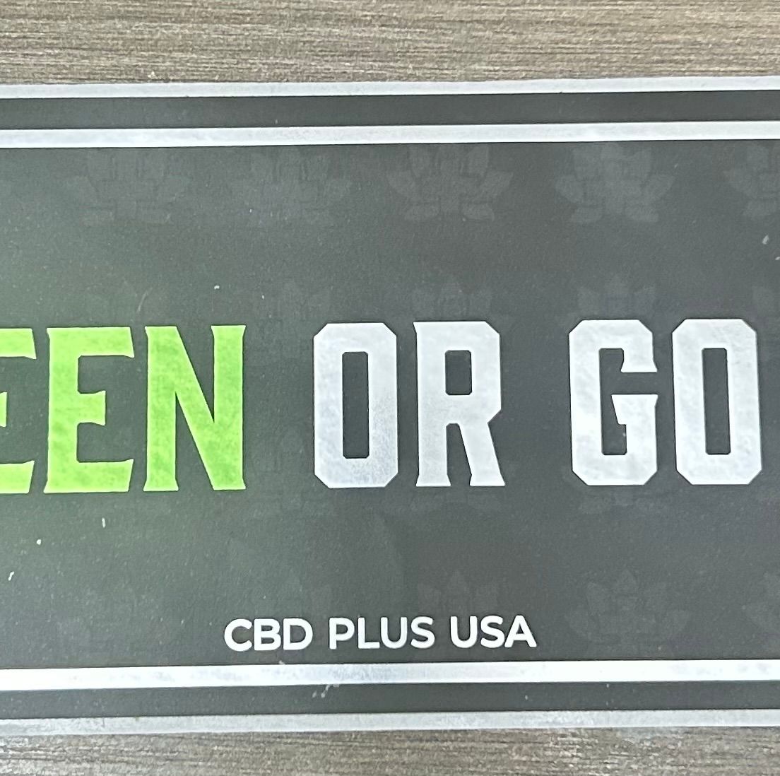 CBD Plus USA - Sticker - Go Green or Go Home
