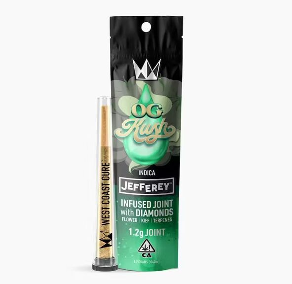 West Coast Cure Jefferey Infused Pre-roll OG Kush 1.2g