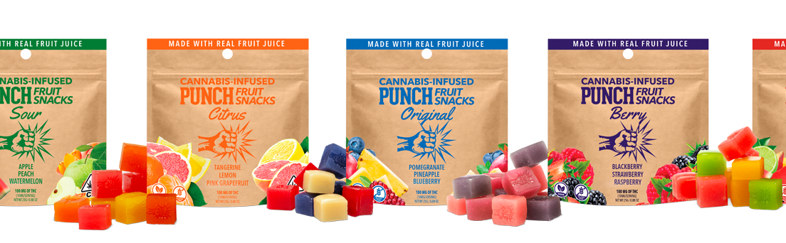 100mg Citrus Fruit Snacks - PUNCH EDIBLES