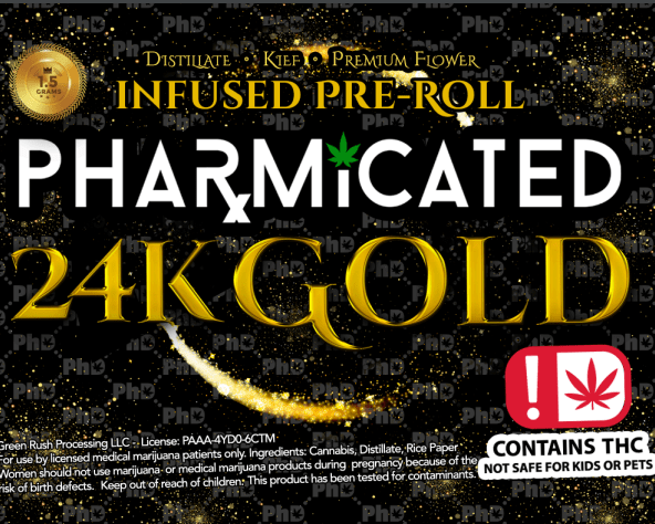 PHARMICATED 24K GOLD INFUSED PREROLL 1.5G