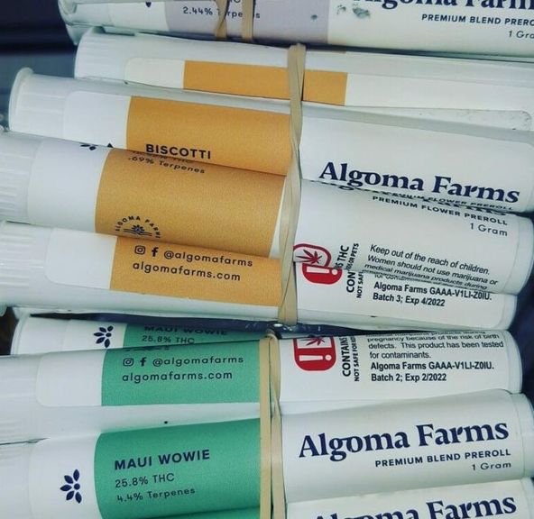Algoma Farms 1.2g Infused Blunt (Chin Check)