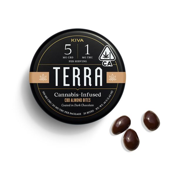 Terra Bites Dark Chocolate Almond CBD 5:5