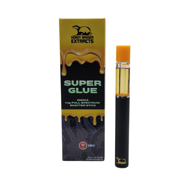 Super Glue - 1.1G Disposable Shatter Pen by Honey Badger