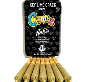 Crumbz - Key Lime Crack Infused Preroll 7 Pack 5.25g