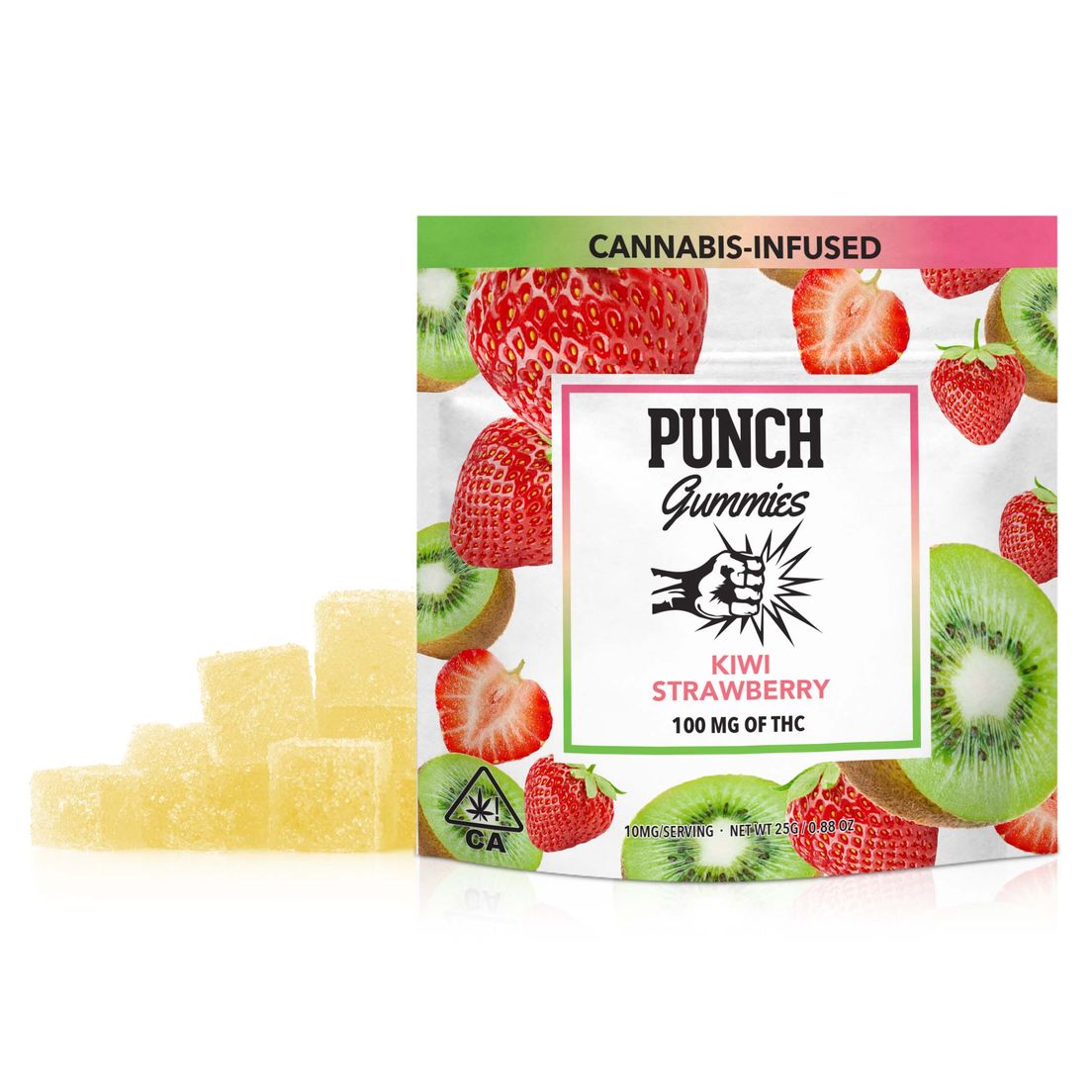 Punch Edibles - 100mg Gummies - Kiwi Strawberry