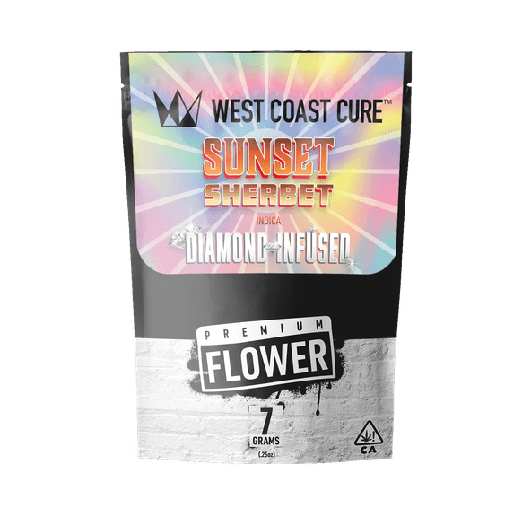 West Coast Cure - Sunset Sherbet Diamond Infused Premium Flower 7g