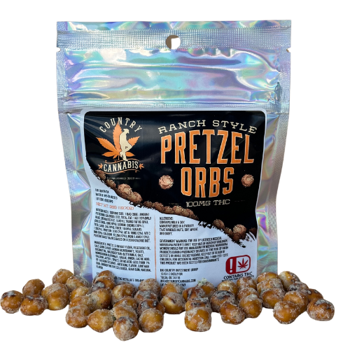 Country Cannabis 100mg Ranch Style Pretzel Orbs