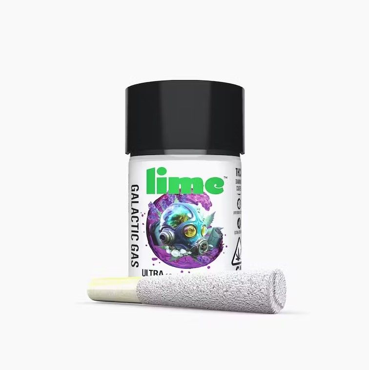 Lime Ultra Infused Pre-Roll Pack Galactic Gas 3g