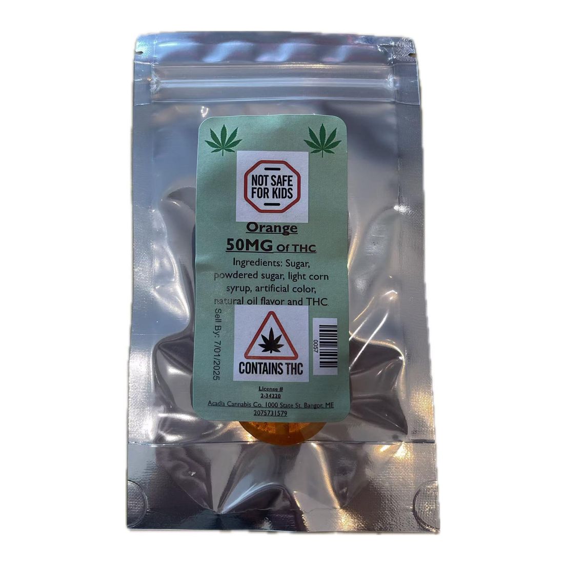 Acadia - Lollipop - Orange 50 MG