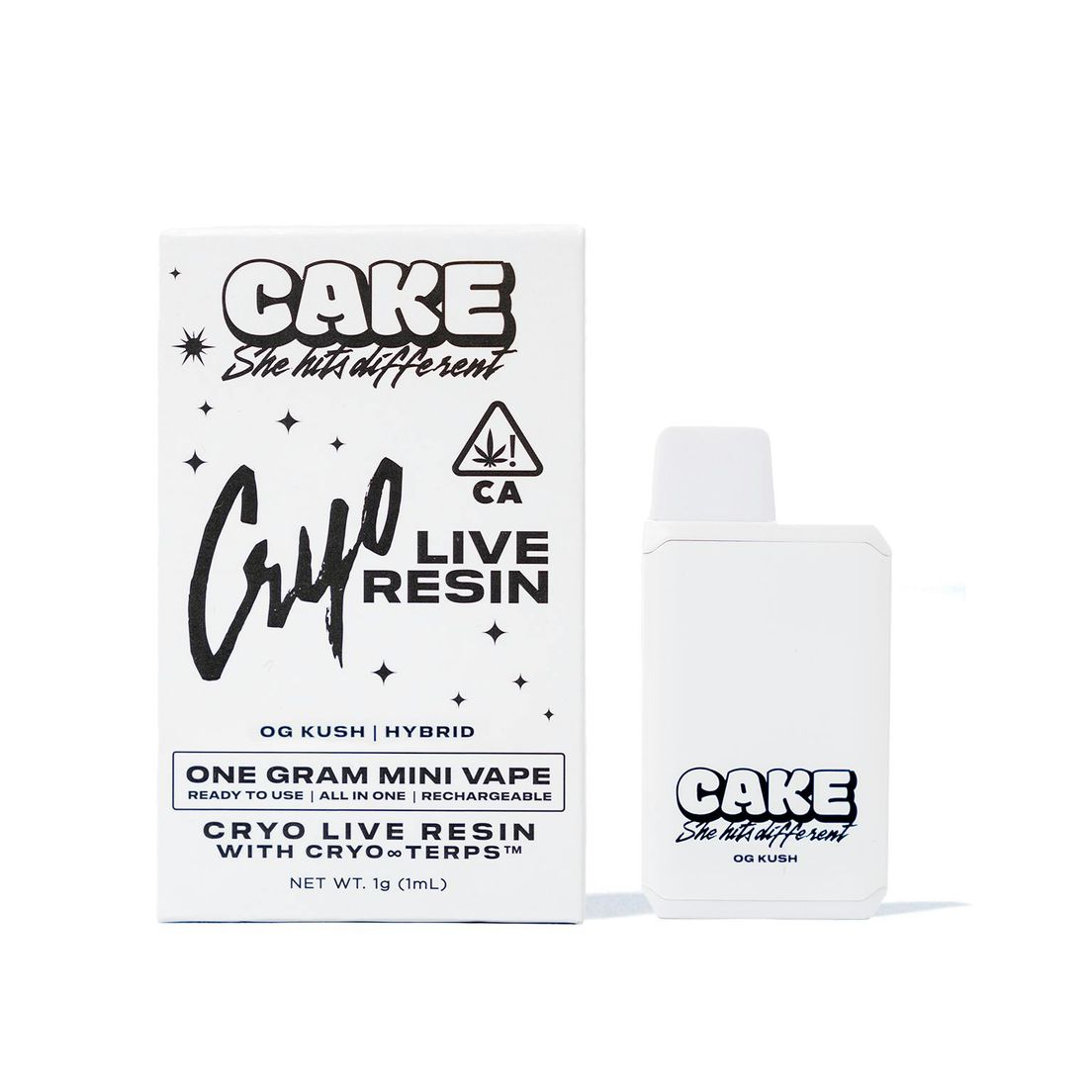 Cake - Cryo Live Resin Mini AIO - OG Kush - 1g