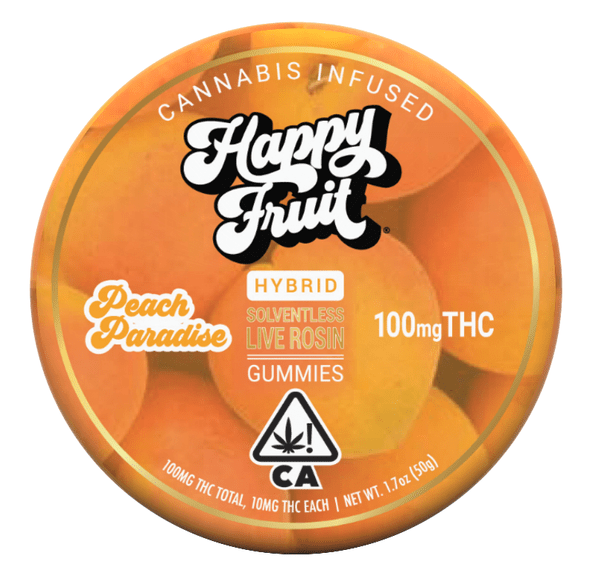 Happy Fruit Rosin Gummies Peach Paradise 100mg