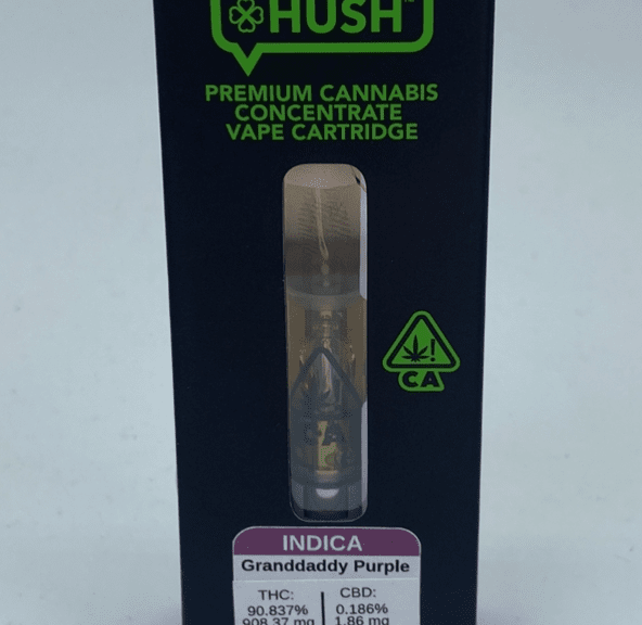 GrandDaddy Purple - 1g Cartridge (THC 90%) by HUSH