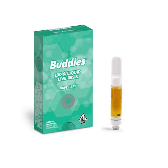 Buddies Live Resin Cartridge Mimosa Glow 1g