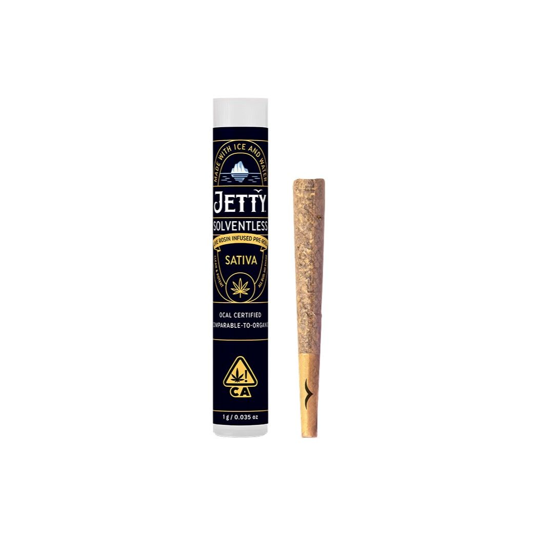 Jetty Solventless Infused Pre-roll Tropicana Cherry x Tangie Cookie Burger 1g