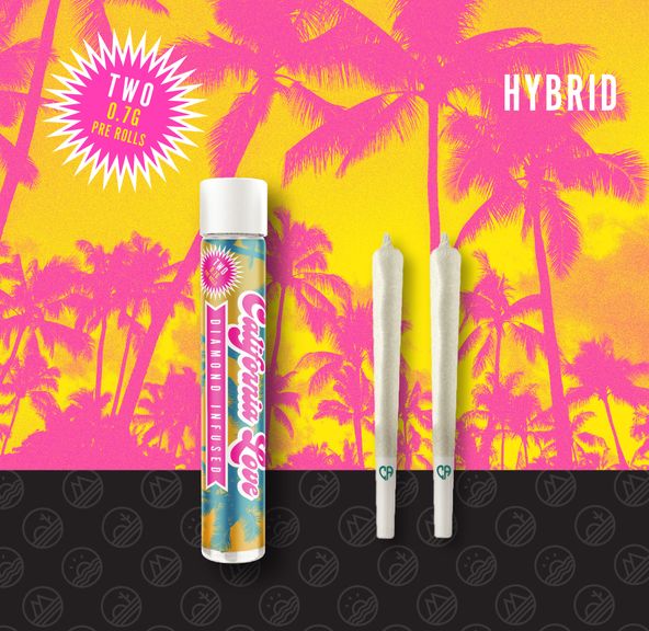 California Love Infused Pre-roll 2pk Platinum Pebbles 1.4g