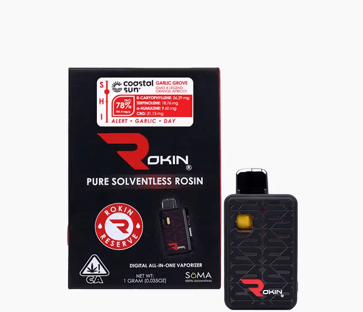 Rokin - Garlic Grove Reserve Rosin Disposable Vape 1g