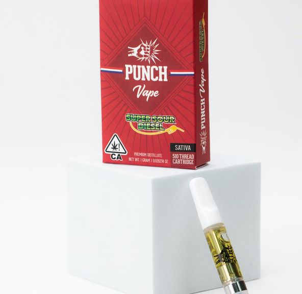 Punch Extracts - Distillate Cart - Super Sour Diesel (1g)