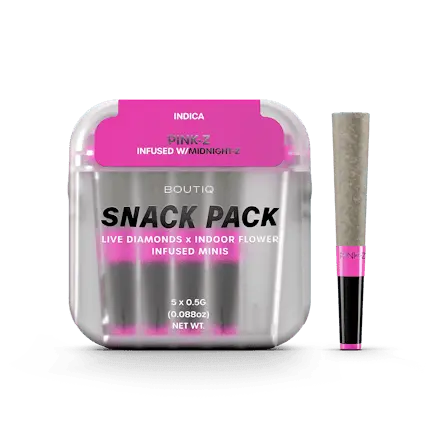 Boutiq Infused Mini Pre-roll 5pk Pink-Z x Midnight-Z 2.5g