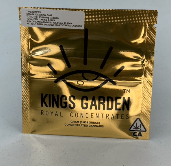 Ice Cream Cake - 1g Live Shatter (THC 73%) by King's Garden