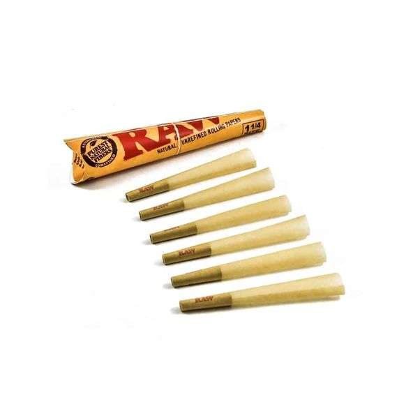 RAW ORGANIC HEMP Rolling Cones 6 PACK