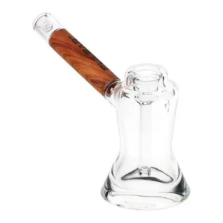 Bubbler - Pulsar Wood on Glass Bubbler 6"