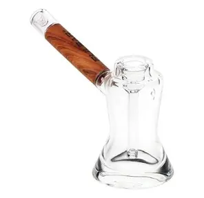 Bubbler - Pulsar Wood on Glass Bubbler 6"