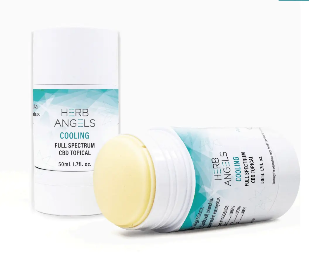 Cooling 2000mg CBD Plus Shea Butter Roll-On Topical by Herb Angels