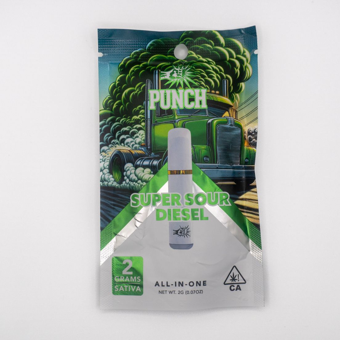 Punch - 2g Distillate AIO - Super Sour Diesel (2g)